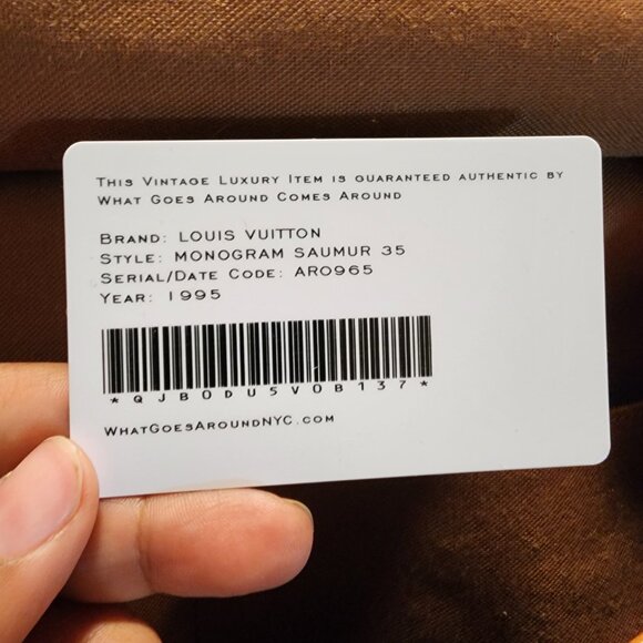 💼 Louis Vuitton Saumur 35 – Authentic Vintage 1995 - Picture 2 of 16